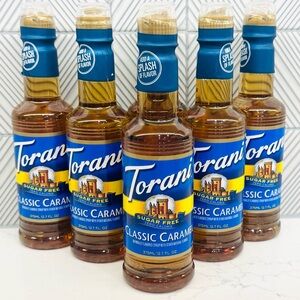 Torani Classic Caramel Syrup - Sugar Free 12.7 oz (6 bottles)